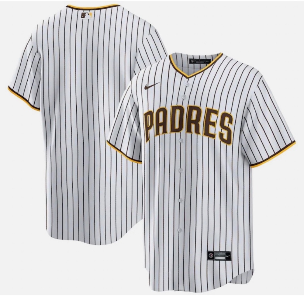 NWT Nike Authentic San Diego Padres MLB Baseball Pinstripe Jersey Men’s XXL 2XL
